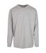 T-shirt Manches Longues Adulte Gris Chiné Build Your Brand-1