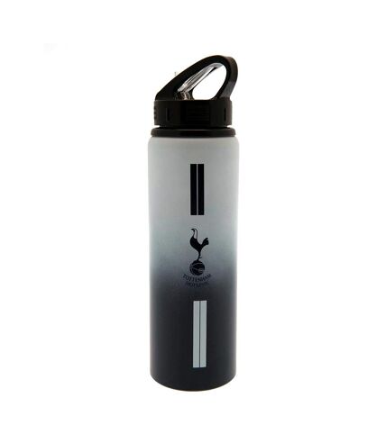 Tottenham Hotspur FC Stripe Aluminum Water Bottle (Black/White) (One Size) - UTTA9289