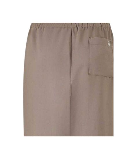 Womens/ladies Pinstripe Wide Leg Chinos Taupe Jack Wills