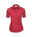 Chemisier poplin femme rouge classique Russell Collection Russell Collection