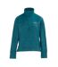 Womens/ladies Half Zip Sweatshirt Green LA Gear-1