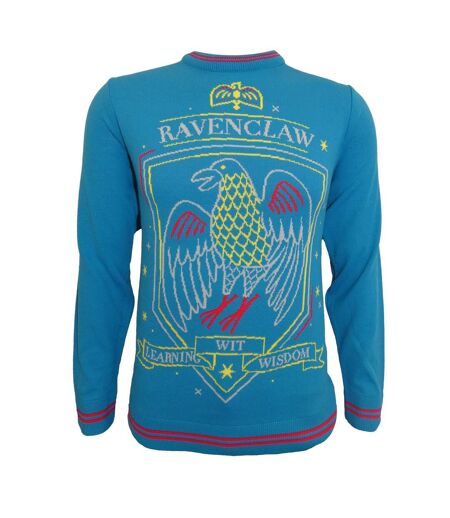 Harry Potter Unisex Adult Ravenclaw Sweater (Blue/Yellow/Red) - UTHE746