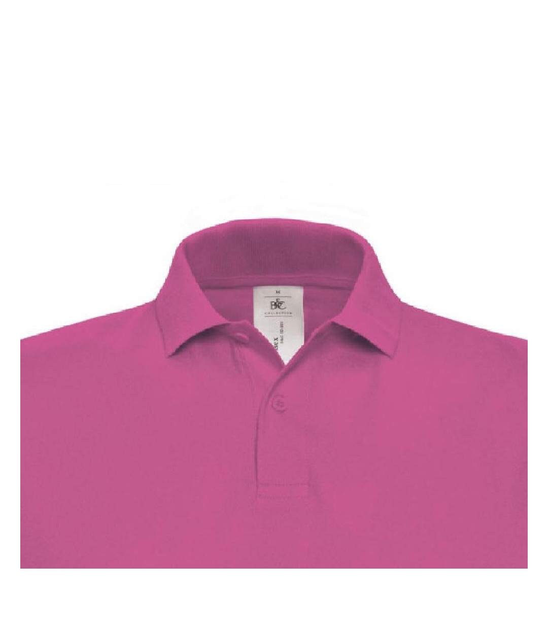 B&c Id.001 Polo À Manches Courtes Pour Hommes Fuchsia B And C-3