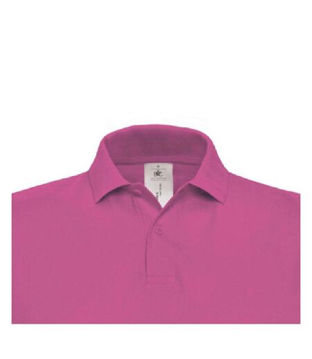 B&c Id.001 Polo À Manches Courtes Pour Hommes Fuchsia B And C