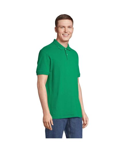 Unisex Adult Pacific Pique Twin Needle Stitch Polo Shirt Kelly Green SOLS