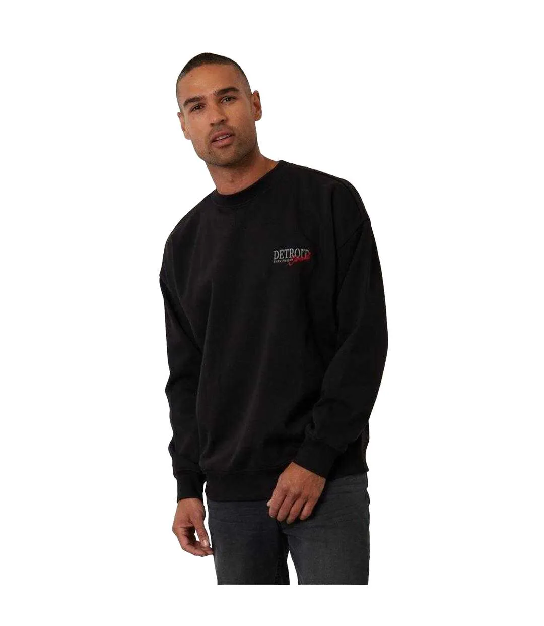 Mens Detroit Jumper Black Threadbare-2