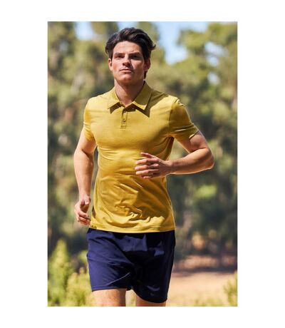 Mountain Warehouse Mens Agra Stripe Polo Shirt (Yellow) - UTMW807