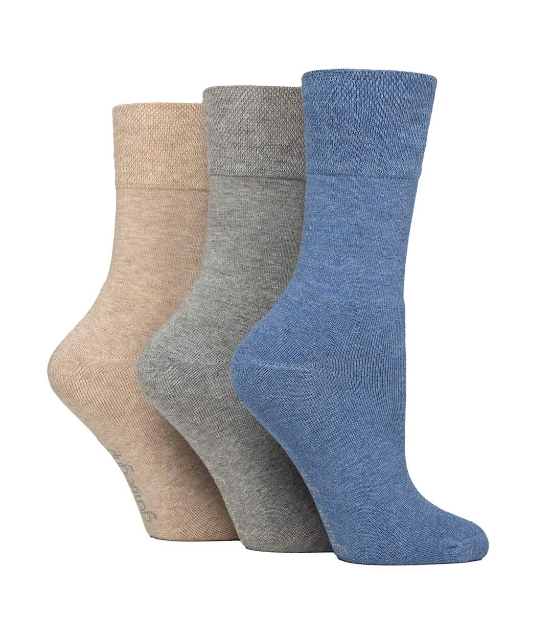 Gentle Grip- Lot De 3 Chaussettes Femme Bambou Respirantes Confort-1