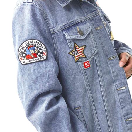 Veste Jeans femme Sally Used Bleu Vondutch