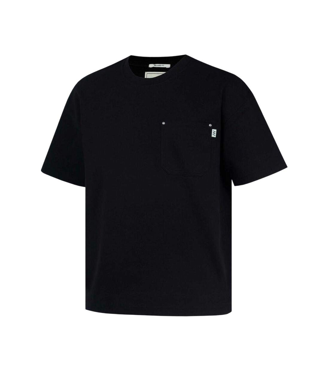 Mens Heavyweight Chest Pocket Oversized T-shirt Black Jack Wills-3