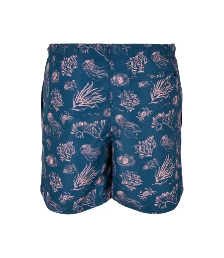 Short De Bain Homme Bleu Rose Urban Classics