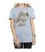 Disney Femme/Ladies - T-shirt boyfriend en coton avec étoiles de la Fée Clochette (Gris sportif) - UTBI46460-3
