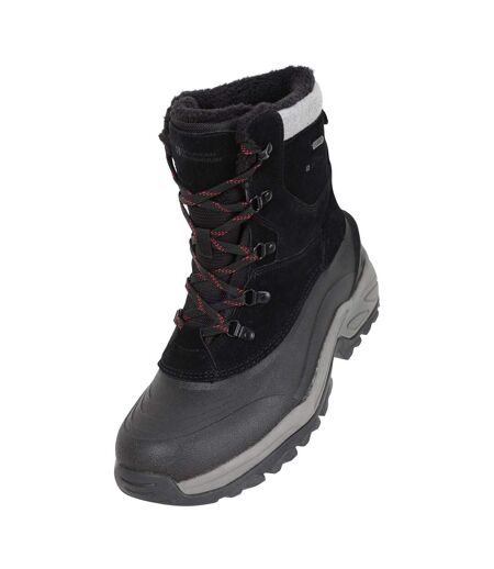 Mens Snowdon Extreme Suede Snow Boots Black Mountain Warehouse