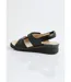 Sandales cuir brodé grande largeur-2