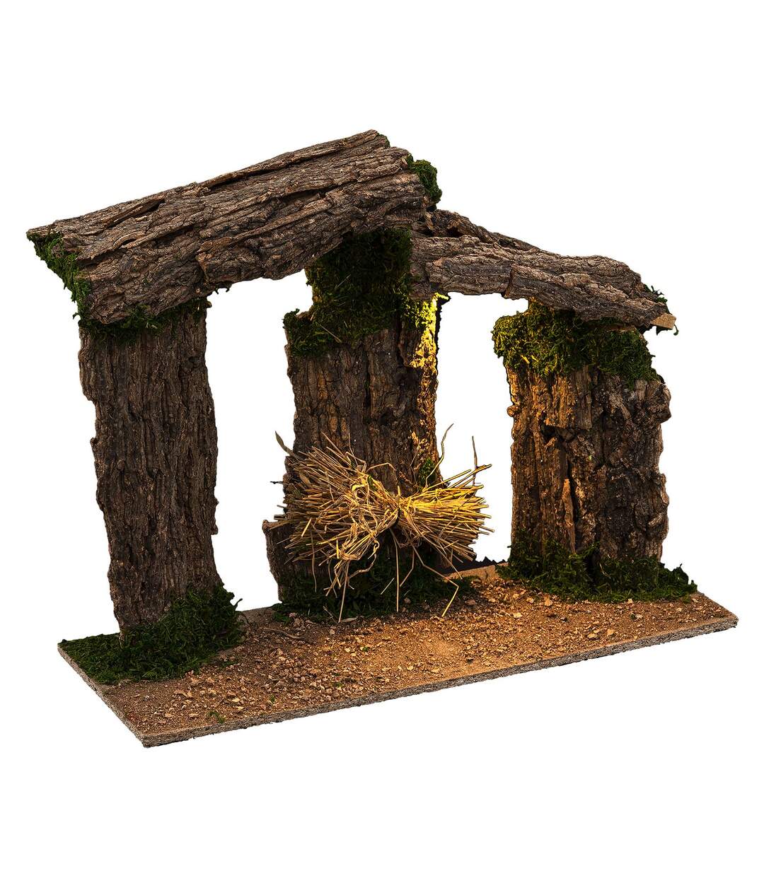 Crèche de Noël en bois et MDF - Hauteur 45 cm - Marron-2