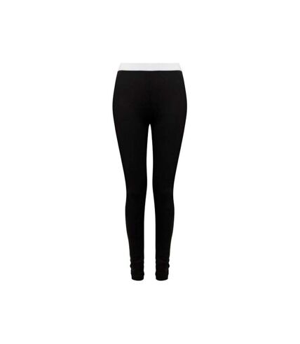 SF Womens/Ladies Leggings (Black/White) - UTPC4158