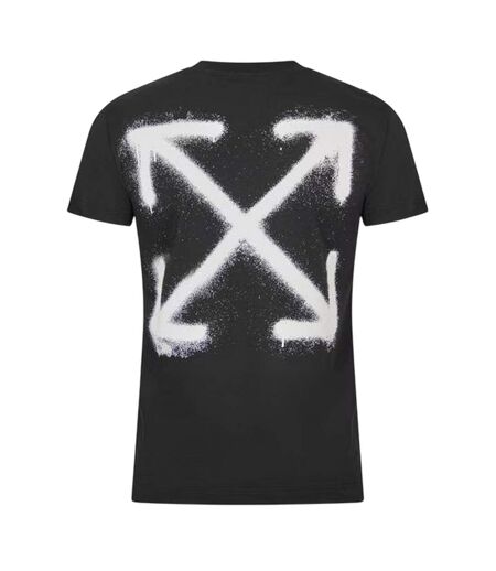 Mens Off Logo Short-sleeved T-shirt Black Off White