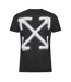 Mens Off Logo Short-sleeved T-shirt Black Off White-3