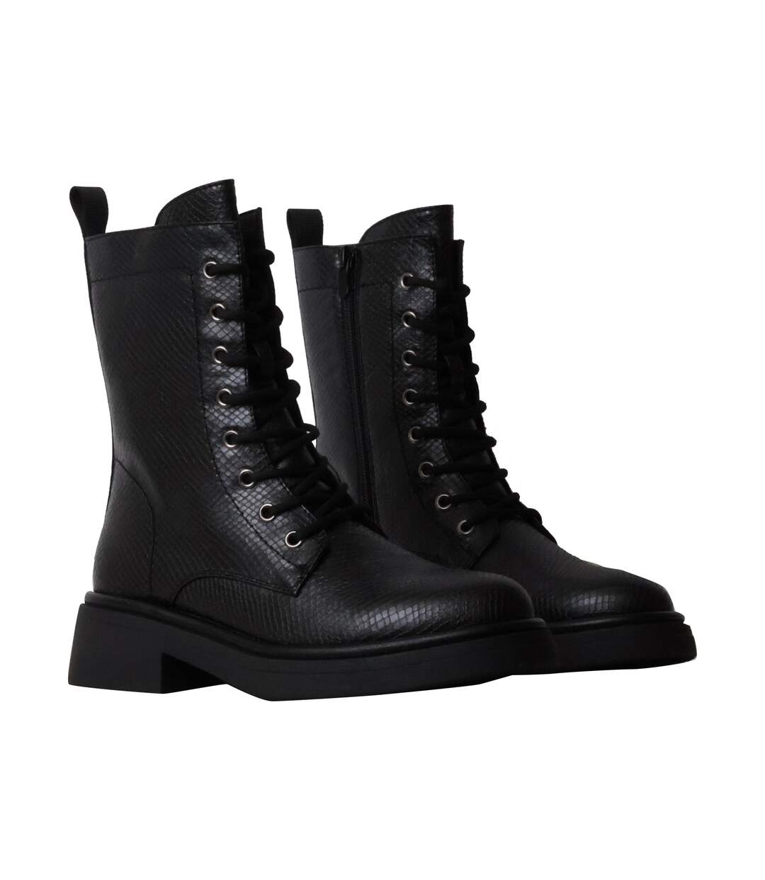 Bottines à Lacets et Zip Super Mode-3