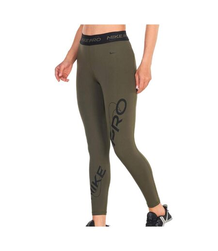 Legging Kaki Femme Nike 7/8 training PRO - L