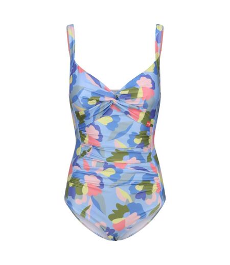 Maillot de bain 1 pièce sakari femme bleu / vert / jaune Regatta