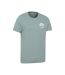Mens St Davids Printed Organic T-shirt Pale Green Mountain Warehouse-4