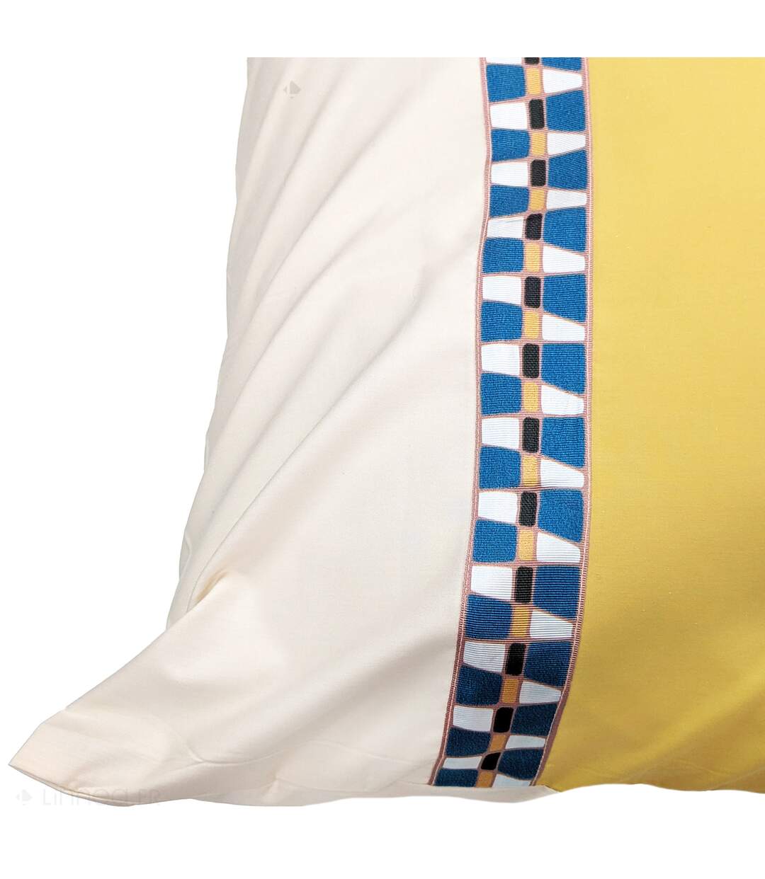 Taie d'oreiller percale de coton ROMY AMBRE-5