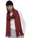 Echarpe Chic en Polyester - Laine - Viscose Doux Bordeaux pour Homme - Tendance Automne-Hiver-1