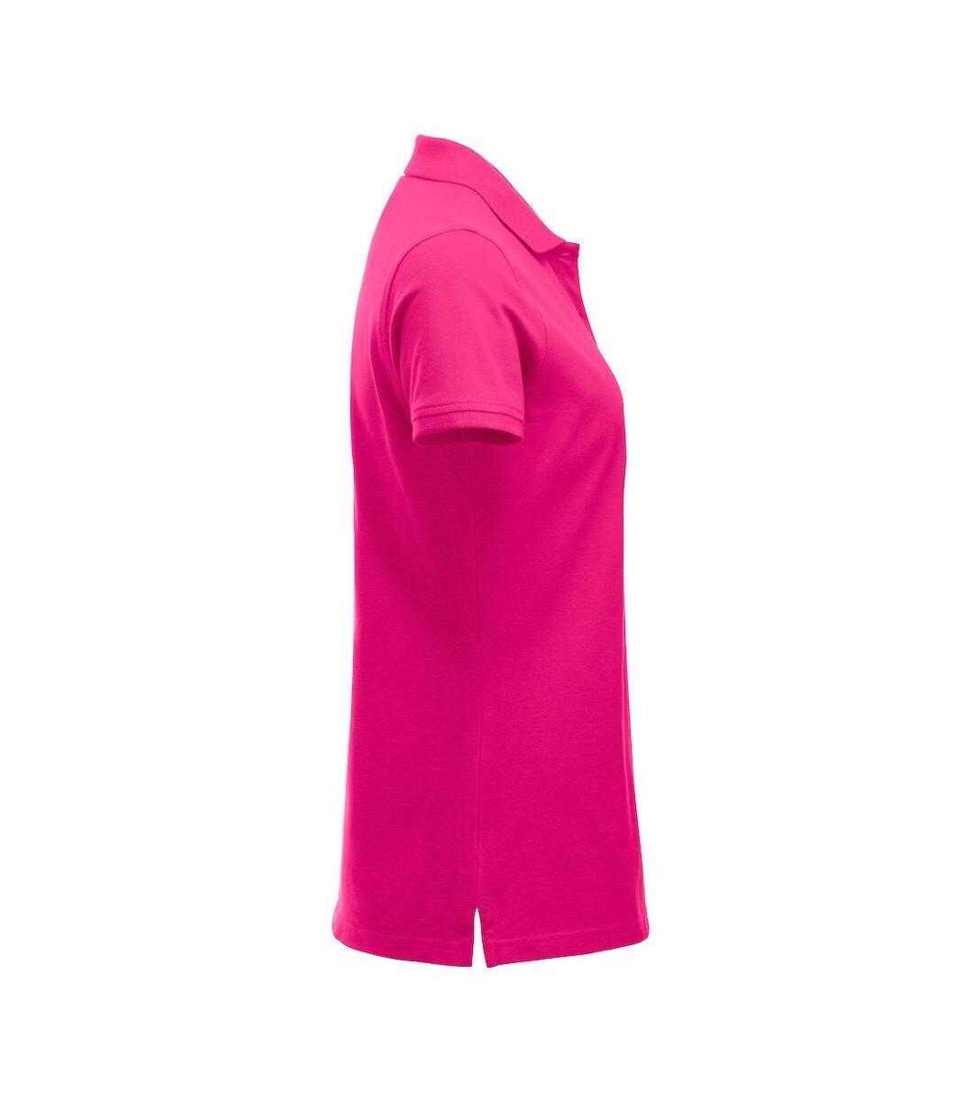 Womens/ladies Marion Polo Shirt Bright Cerise Clique-4