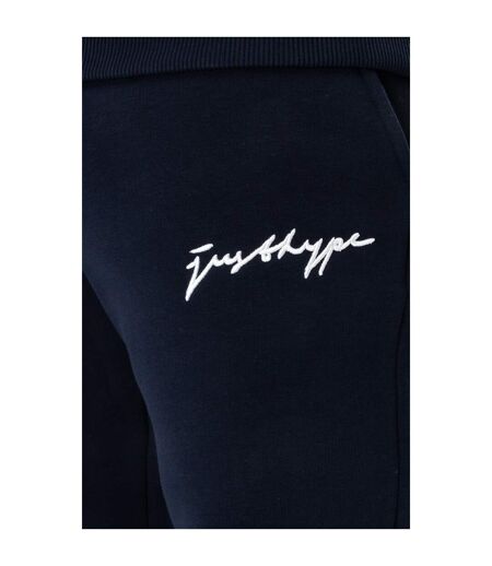 Mens scribble logo jogging bottoms navy Hype