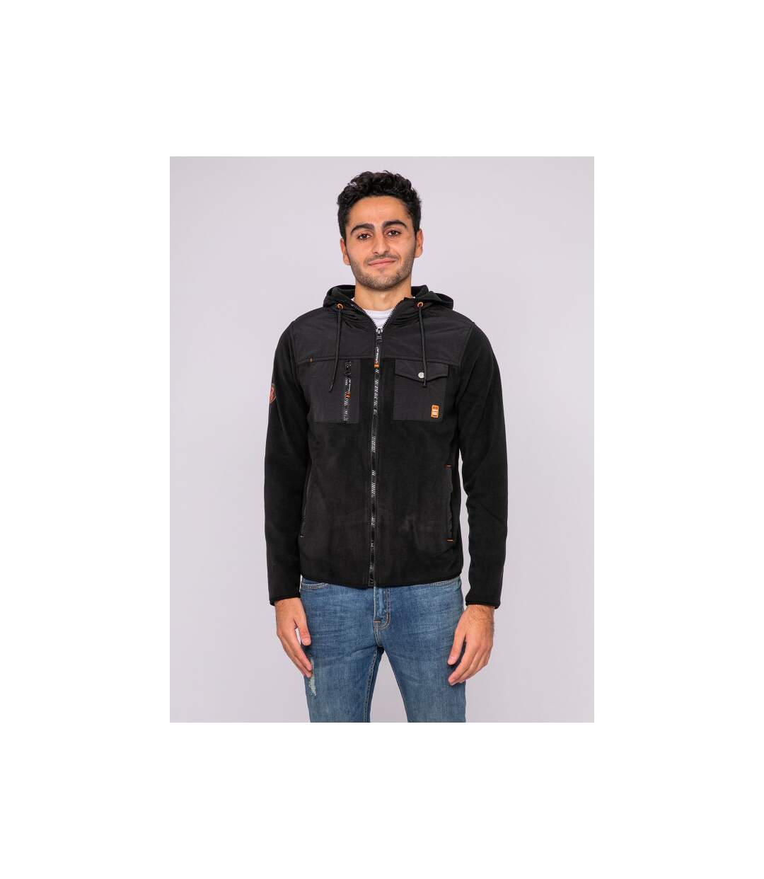 Gilet polaire capuche zip ZIGGY-1