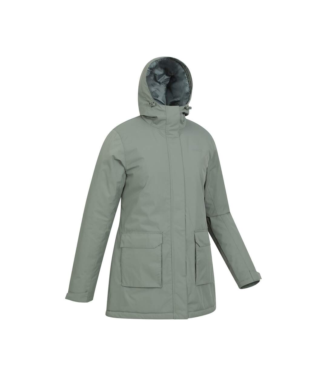 Womens/ladies ranger water resistant padded parka khaki green Mountain Warehouse-4