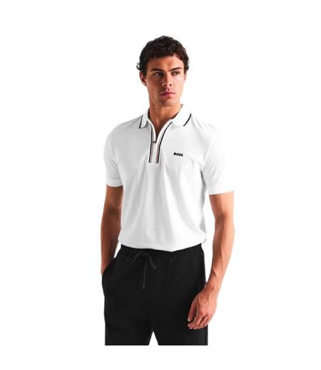Mens Philix Goc Polo Shirt White Boss