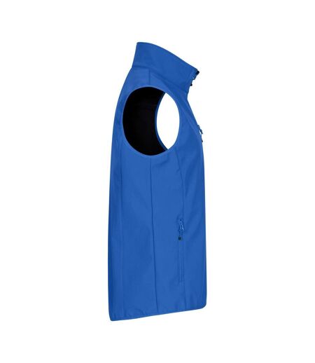 Mens Classic Soft Shell Jacket Royal Blue Clique
