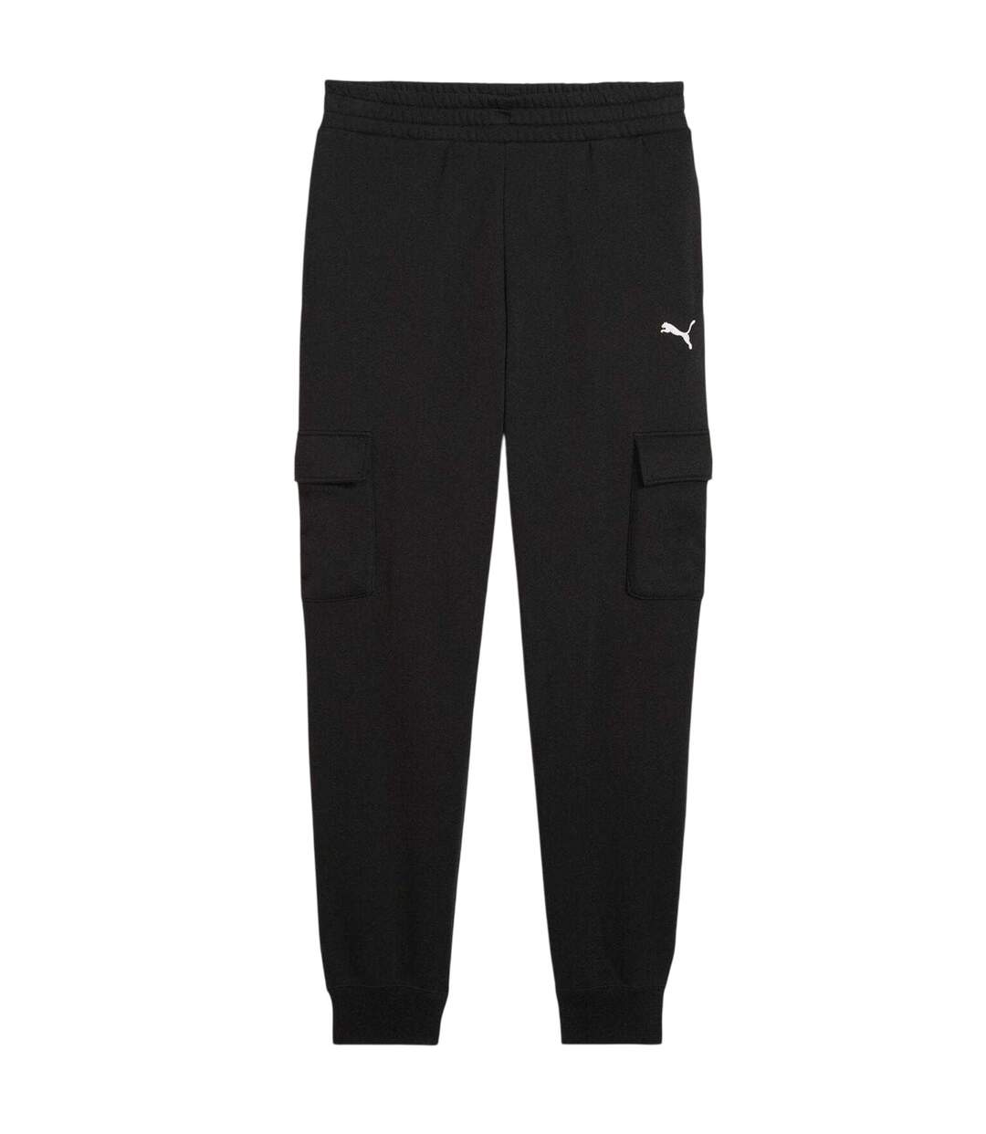 Mens Cotton Logo Sweatpants Black Puma-1