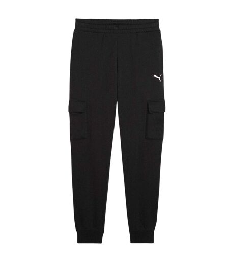 Mens Cotton Logo Sweatpants Black Puma