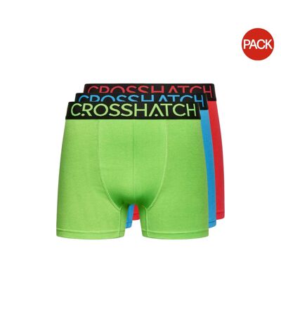 Pack of 3  Mens highlighter boxer shorts  green/red Duck and Cover