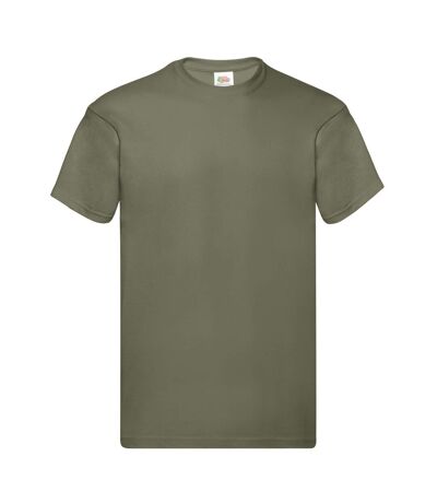 T-shirt original homme olive classique Fruit of the Loom