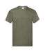 T-shirt original homme olive classique Fruit of the Loom Fruit of the Loom