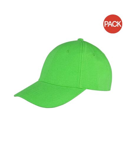 Lot de 2  Memphis casquettes adulte citron vert Result