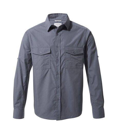 Craghoppers Mens Kiwi Long-Sleeved Shirt (Ombre Blue) - UTCG1500