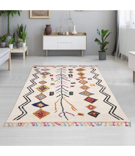 Tapis berbère tissé motif ethnic OURIKA 2