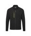 Mens Ev4 Textured Fleece Jacket Black Portwest-1