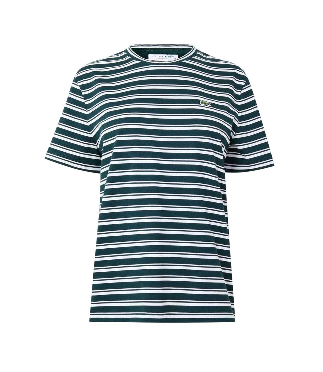 T-shirt Motif/style À Rayures Femme Vert Lacoste-1