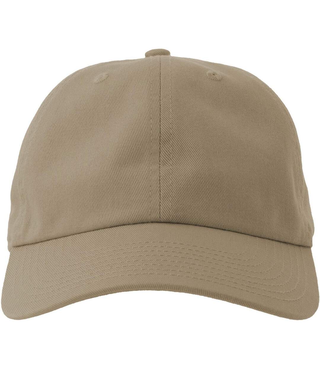 Casquette de baseball dad adulte beige gris Atlantis-4