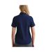 Womens/ladies Supreme Oxford Short-sleeved Formal Shirt Navy Premier-3