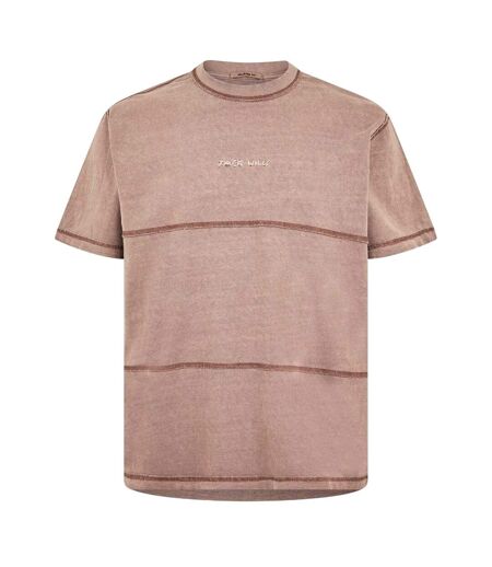 T-shirt Motif/style Rayures Contrastées Homme Rouge Orange Jack Wills