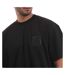 Mens Beam Embossed Logo T-shirt Black Avirex-4