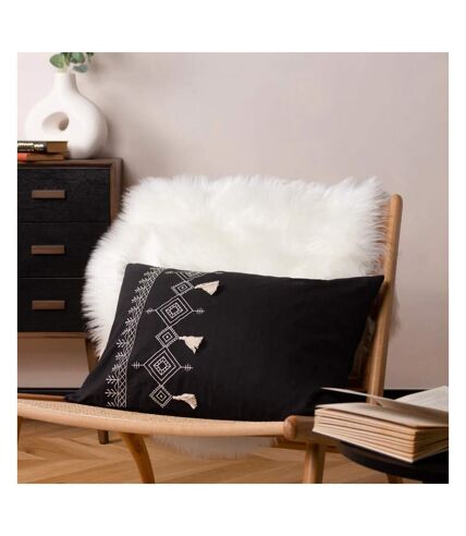 Housse de coussin pritta 40 cm x 60 cm noir Furn Furn