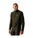 Mens Thompson Marl Half Zip Fleece Jacket Olive Night Regatta-1